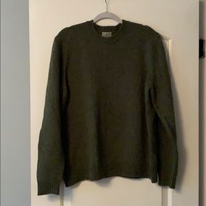 L.L. Bean XL Men's Shetland Wool Sweater, Crew